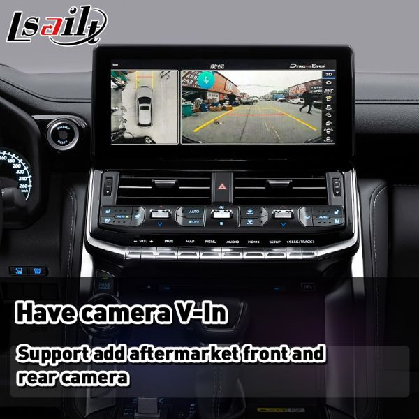 Lsailt Wireless Android Auto Carplay Interface for 2021-2024 Toyota Land Cruiser 300 GX-R VX-R GR GR-S Sahara ZX VX LC300