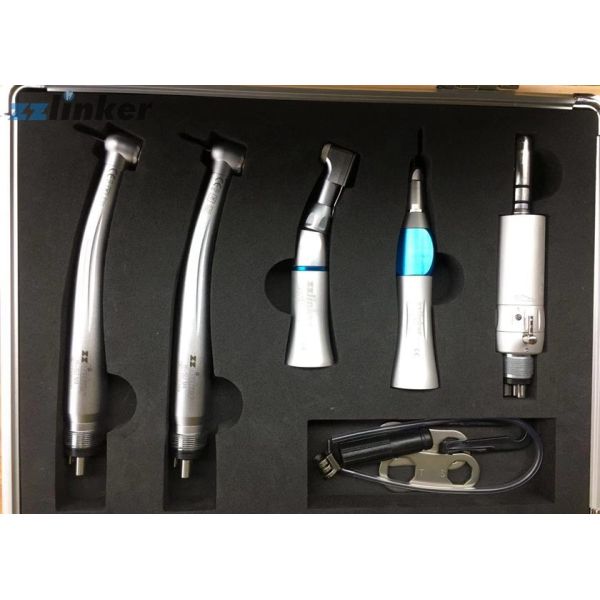 Высокоскоростная зубоврачебная турбина Хандпьесе с светом СИД в коробке 23 * 19 * 6км металла