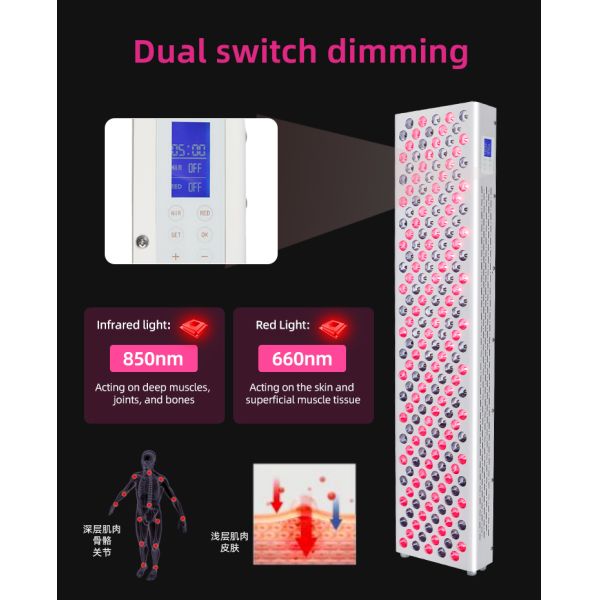 660nm 850nm 1000W Pain Relief Full Body LED Red Therapy Light Panels