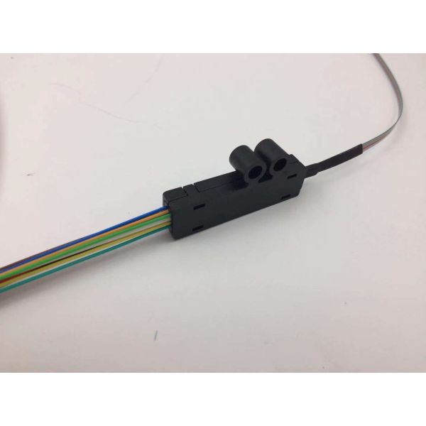 12 Colors ST Ribbon Fan Out Pigtail Optical Fiber Installed For Splice Stray