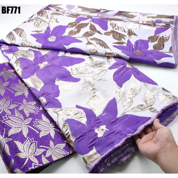 100% Polyester Brocade Jacquard Fabric for African Brocade Fabric Party Wedding Dress