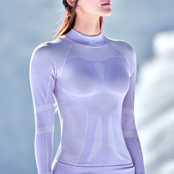 Unisex Merino Wool Seamless Thermal Base Layer Long Sleeve Top