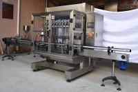 Máquina tampando de enchimento de aço inoxidável automática para Olive Edible Oil Glass Bottle