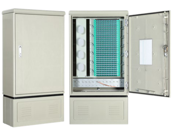 FTTH 288F Fiber Cross Connect Cabinet Outdoor SMC Material
