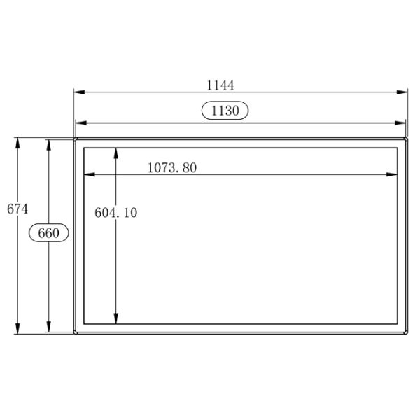 High Brightness 49 Inch Windows Industrial Touch Panel PC for Digital Signage