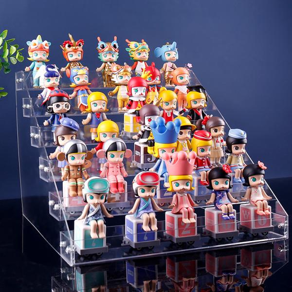 Model Clear Acrylic Display Riser Stand Shelf Customized Layered Transparent 6.4x15.35