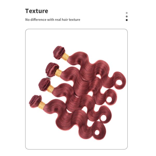 33 Body 800 Double Weft Ombre Body Wave Bundles 10 Inch tangle free