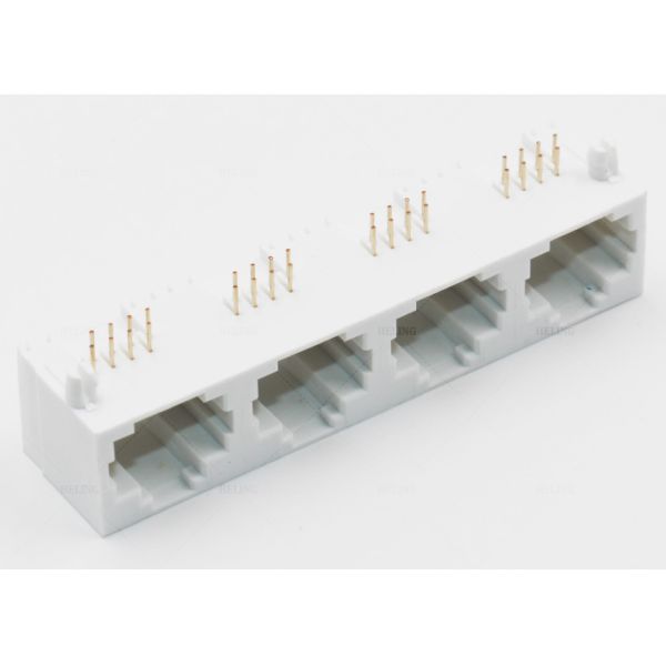 Белый цвет РДЖ45 модульное Джек 1 кс 4 переносит прямоугольную плату вверх по установке ТХТ