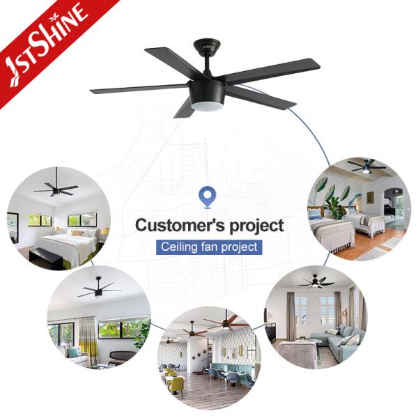 1stshine Decorative Ceiling Fan with Light 6 Speed Remote Control and 10-Year Motor