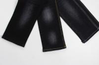 11.4 oz preto e negro traseiro crosshatch slub jeans tecido