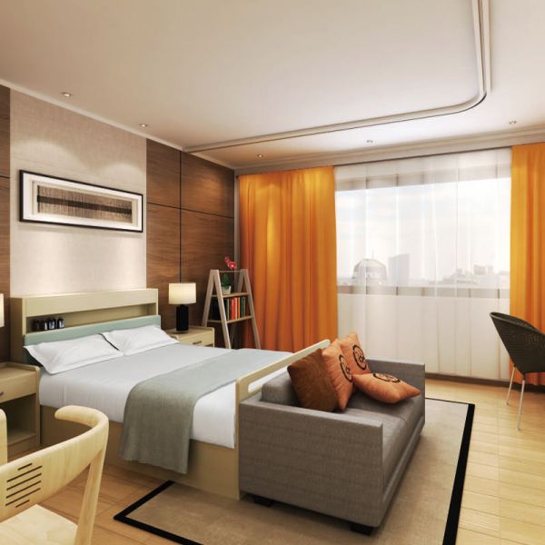 Beston Hoteles de madera muebles de dormitorio conjunto BS-HT18 personalizable