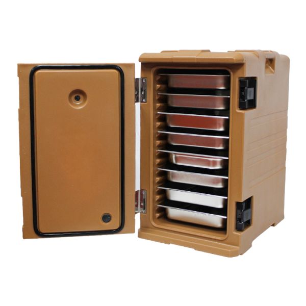 High Capacity Thermoport Food Container Quick Access Coffee Color Hotel Restaurant Equipment