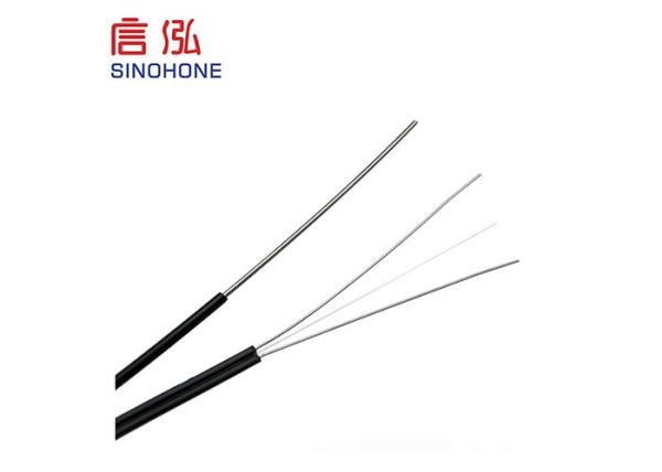 FTTH Aerial Duct Drop Indoor Fiber Optic Cable Bow Type Self Supporting Stretch Proof