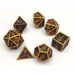 Main - tranchants découpés de Mini Polyhedral Dice Waterproof Neat en métal