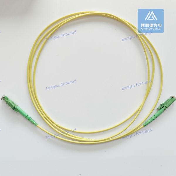 Simplex SM E2000-E2000-2M Fiber Patch Cord 2.8mm Yellow LSZH Patch Cable Assembly