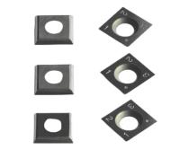 Cortadores de carburo de carpintaria inserções 14×14×2,0mm-30° cabeça de cortador espiral / planador helicoidal