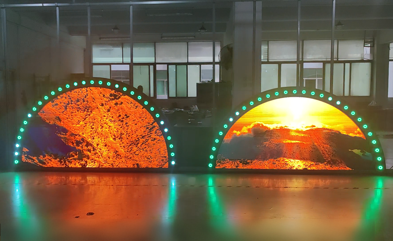 Round LED Display with Edging Circle Display