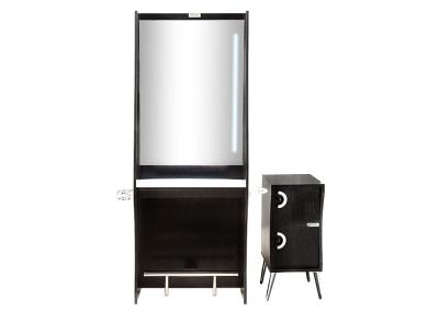 Parlor Furniture Beauty Shop Stations With Chrome Footrest , 77 Inch Height