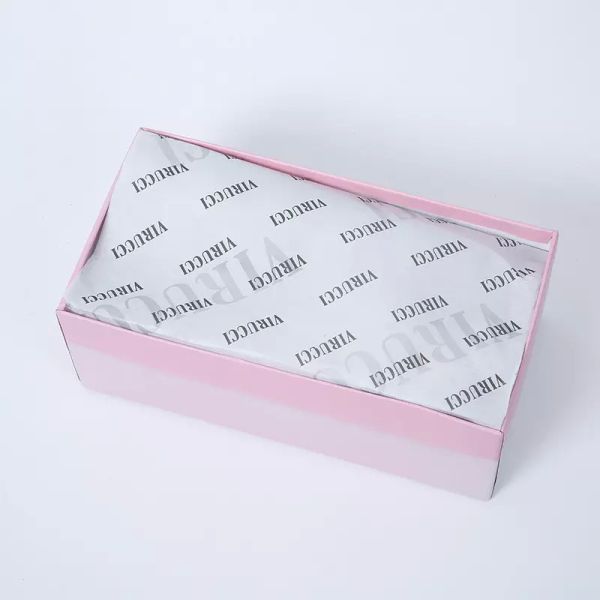 Упаковка подарка обруча салфетки Эко дружелюбного белого Компостабле для одежды ботинка