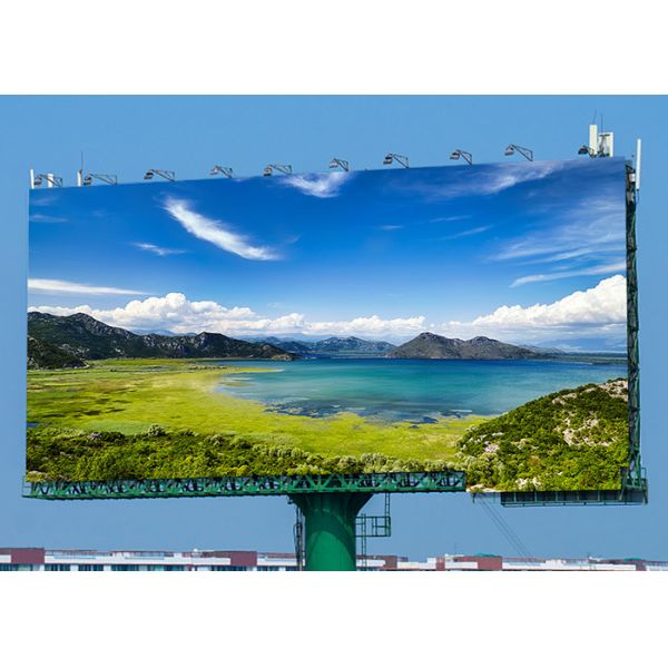 Hd Wall Mounted Type Outdoor LED Displays Back Maintenance High Brightness Billboards