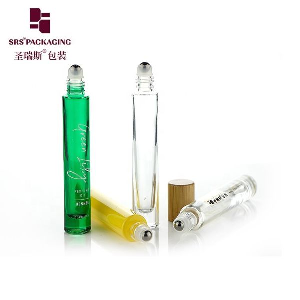 10ML Roll On Glass Bottle with Customized Color No Leakage and Screen Printing for Cosmetic Packaging