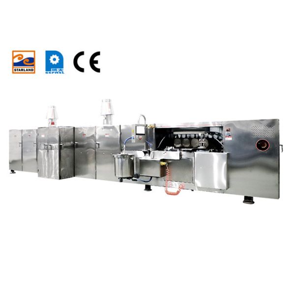 Linha de produção automática de biscoito wafer Material de aço inoxidável