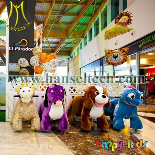 Hansel coin operated battery operated kids car animal mall rides mall rides on animals