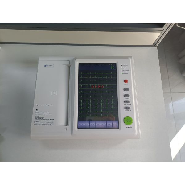 Medical Electrocardiogram Printer Software Touch Screen Laptop with Channels Leads ECG Power Source Electric Material
