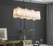 ODM высококачественные подвесные огни белый мрамор современный подвесный свет 3000K 4000K