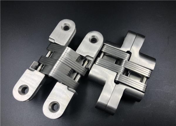 Fire Rating Solid Heavy Duty Hidden Door Hinges Adjustable 180 Degree
