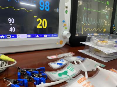 1024X768 LCD Monitor Veterinário Multiparameter, Dispositivos de Monitorização de Parâmetros Vitais Com 15 polegadas