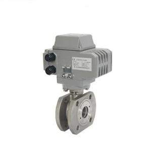 Stainless Steel Wafer Connection Half Ball Valve Electric Regulating Ball Valve