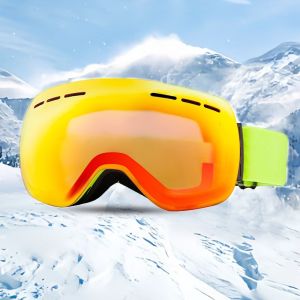 2025 New Model Adult Spherical Ski Goggles, Double-Layer Anti-Fog Snow Goggles,