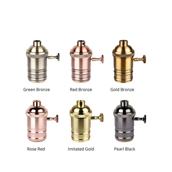 Гнездо Ип20 украшения Э26 Э27 привесное светлое делает держатель водостойким привесной лампы