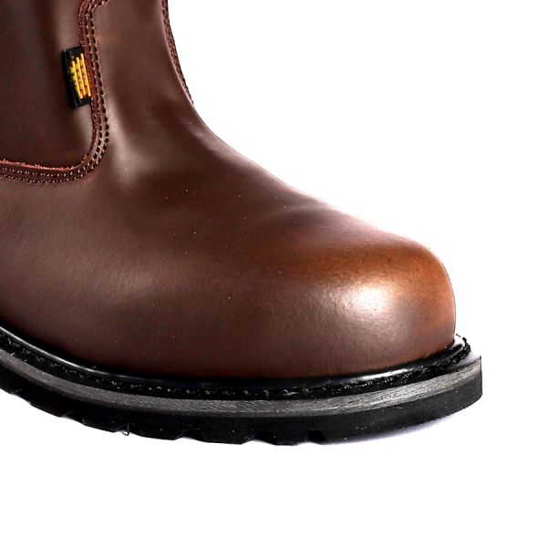 Ударно-поглощающие пробоиночные защитные ботинки Goodyear ПУ наружная подошва кожаная стальная унисексные ботинки