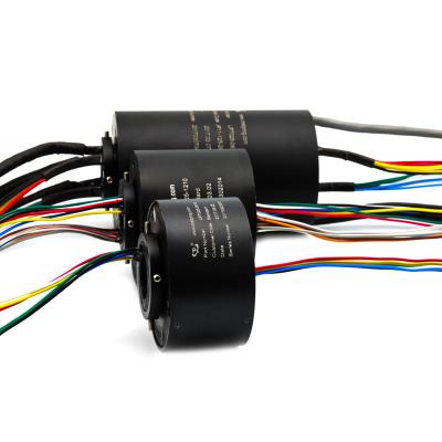 Proteção IP54 por anel de deslizamento elétrico através de furo