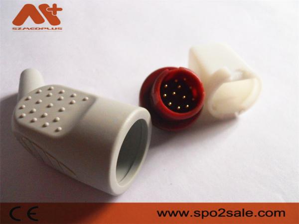 fábrica médica do conector de conector de IBP compatível para o cabo do adaptador de Philips IBP com cor 12pin vermelha