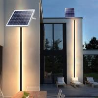 A parede solar de alumínio do ODM 3000K do OEM ilumina a fiação livre exterior para a jarda da casa de campo