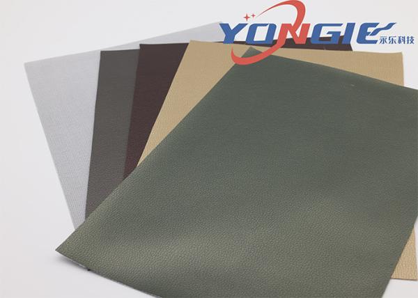 Dark Green Wearproof Artificial Leather Faux Leatherette Fabric Fabric For Furniture
