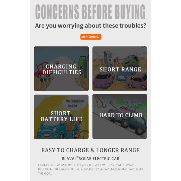 Автомобили FH-S8 20KW Blaval батареи лития использующие энергию солнечные приведенные в действие электрические