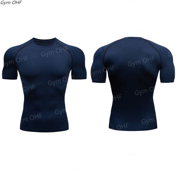 XMAMLON Men's Short-sleeved Tight T-shirt Perfect for Athletic Compression Training