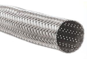 Expandable Stainless Steel Cable Sleeve Abrasion Resistance Custom Logo Printing