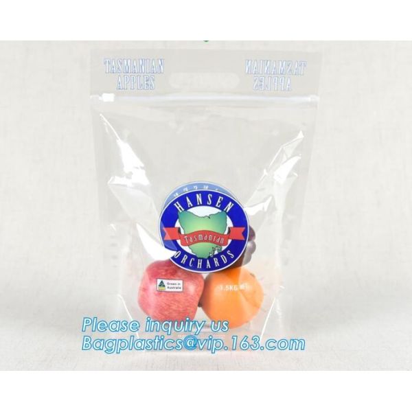 frozen food plastic packaging bag with slider zipper, pe zip lock bag with slider, slider Zip lockk perforated fresh grape