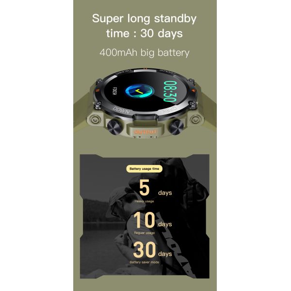 1.39inch Round Outdoor Smart Watch Bracelet Large Screen 4G Android ODM