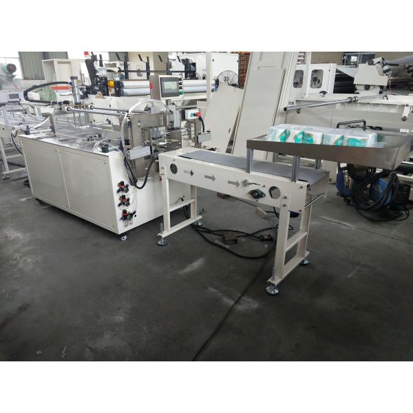 Semi Automatic Toilet Paper Wrapping Machine Multi Rolls  5-8bags/Min