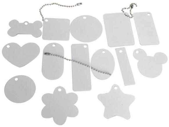 Custom Double Sided Sublimation Blank Metal Dog Tags DIY Sublimation Blank Pets