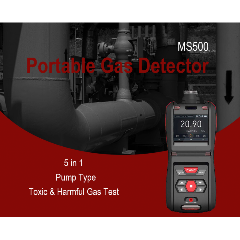 Mini Zetron MS500 Portable Multi Gas Detector USB / Modbus / LoRa