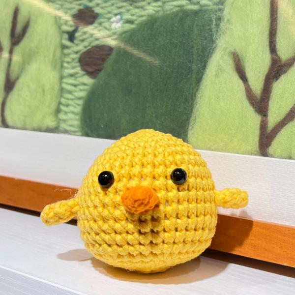 Milk Cotton Cute Chick DIY Kit de crochê Artesanato Kit de ferramentas de tricô para iniciantes