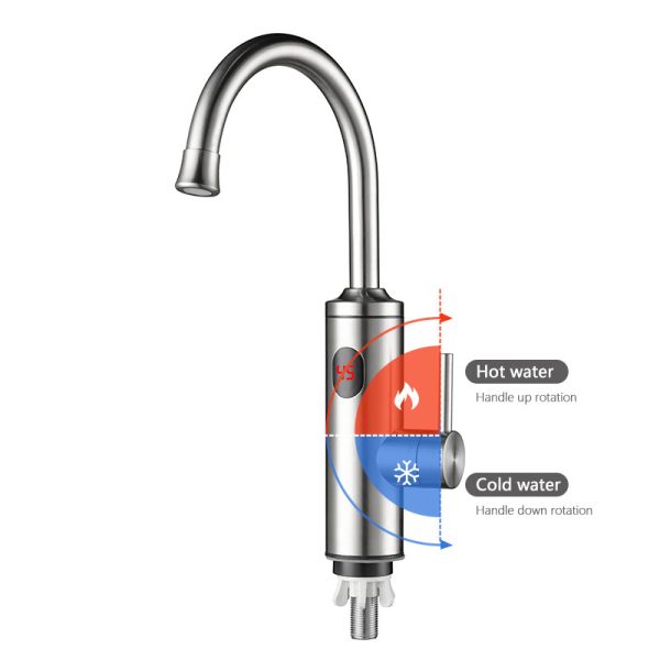 Hot And Cold Water Dual Use 3300w 3s Heating Electric Kitchen Water Heater Tap