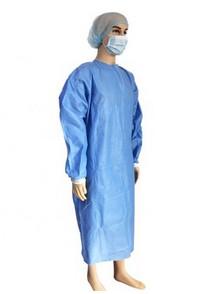 SMS / PP Disposable Scrub Suits Long Sleeve Garments Breathable Comfortable